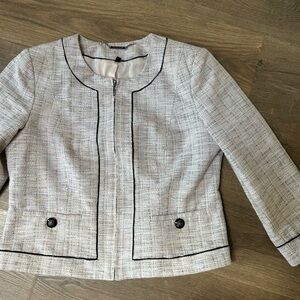 WHBM Contrast Tweed Blazer (14)